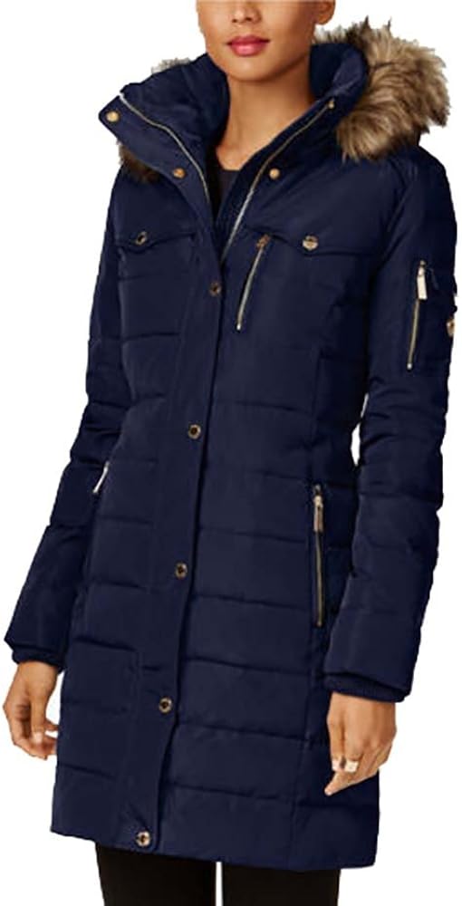 Michael Kors Down Coat with Chest Pockets Blue XXL Amazon.co.uk Clothing