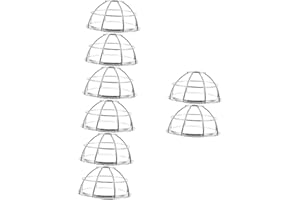 EXHUMKY 8 pcs Stainless Steel Detector Cover Wire Guard Protective Cage for Sensors Heavy Duty Hollow Design