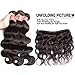 Donmily 10A Malaysian Body Wave Hair Weave 3 Bundles 100% Unprocessed Remy Virgin Human Hair Extensions (12 14 16, Natural Color)