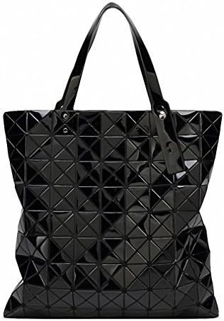 NEW new design diamond lattice women handbags PVC plaid geometry hot top-handle folding female tote shopper bags