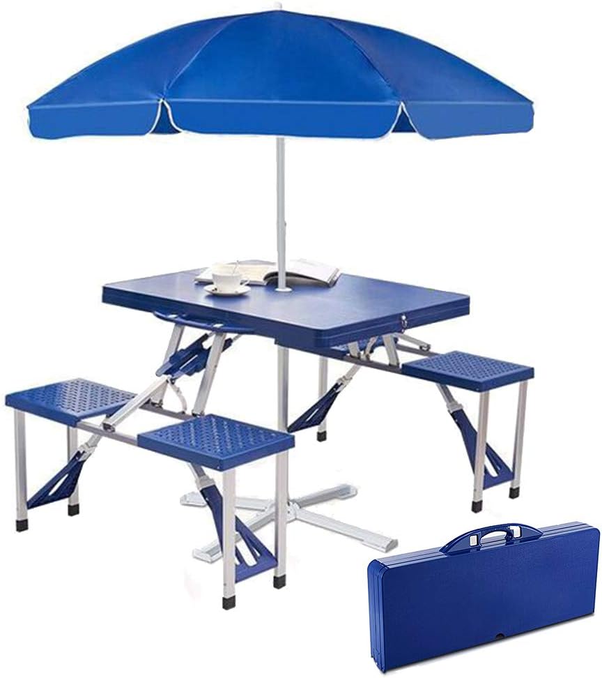 Amazon.com: GZL-backpack Aluminum Picnic Table, Outdoor Folding Table