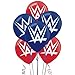 amscan WWEParty Printed Latex Balloons, Party Favor,Red/Blue,12