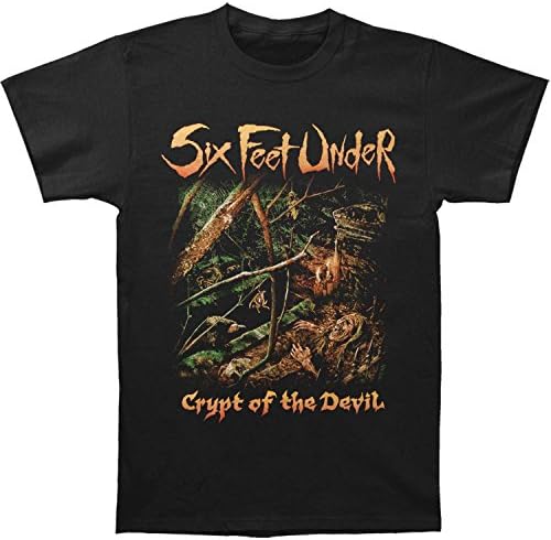 Six Feet Under Men's Crypt Of The Devil T-shirt Small Black