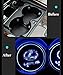 Autoxo LED Car Cup Holder Lights for Lex-US 7 Colors Changing USB Charging Mat Luminescent Cup Pad LED Interior Atmosphere Lamp 2Pcs