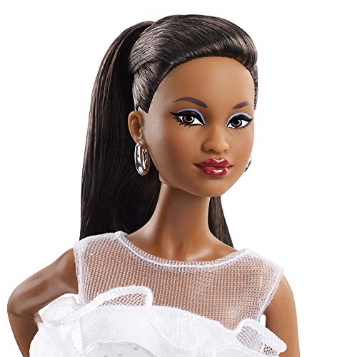 Barbie FXC79 Fashionistas Puppe im schwarzweiß Karierten Rock, Puppen Spielzeug ab 6 Jahren – Bild 5