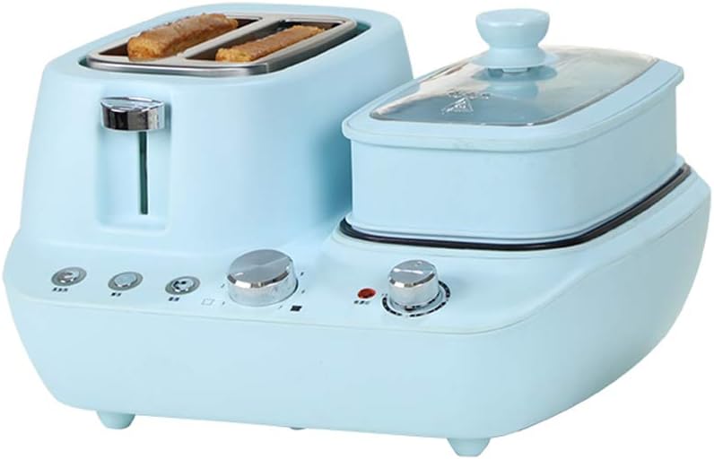 Toaster 2 Slice, Small Frying Pan, Auto Shut-Off, 3 in 1Multifunction Toaster, Fry Eggs While Preparing Your Toast,Oven And Frying Pan/Boiling Eggs/Omelette/Bake Bread