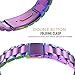 MoKo Gear S2 Watch Band, Universal Stainless Steel Watch Band Strap Bracelet + Connector for Samsung Gear S2 SM-R720 & SM-R730 SmartWatch (NOT FIT Gear S2 SM-R735), COLORFUL