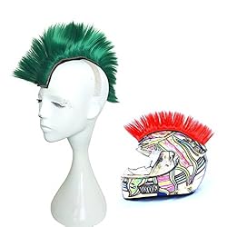 Namecute Skinhead Wig Black Helmet Mohawk Wig