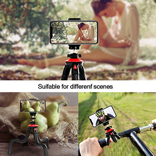 image for Phone Tripod, ELOKI Flexible iPhone Tripod / Camera Tripod with Gopro 