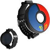 Chanvoo Soft Silicone Band Compatibile with Poke-mon Go Plus + 2023, Protective Case Adjustable Wristband (Black)
