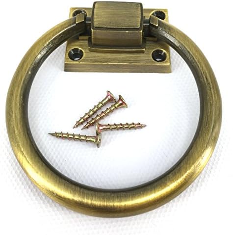 Vita Hardware 1x Round Bronze Tone large drop rings door knocker wooden chair sofas handles pulls knobs Antique furniture handles