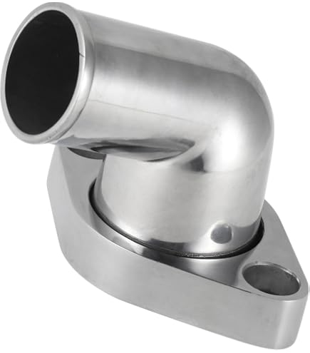 thumbnail image 2 of 1" Thick Aluminum Thermostat Housing Spacer For Brodix HV Intake SBC BBC V8 2 of 4