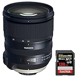Tamron SP 24-70mm F/2.8 Di VC USD G2 Lens With Sandisk Extreme PRO SDXC 128GB UHS-1 Memory Card (For Nikon)