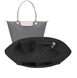 Lckaey Purse Organizer Insert for Le Pliage Neo Handbags Insert Organizer1012black-S