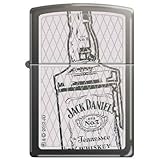 Zippo Jack Daniels Bottle Custom Black Ice Lighter