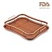 Gelinzon Copper Crisper Tray Oven Air Fryer Pan (Rhombus)