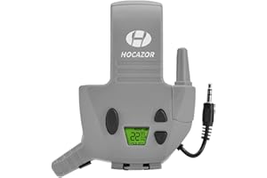 Hocazor W01 Walkie Talkies Compatible with Walker's Razor Slim Electronic Ear Muffs, Handsfree Communication for Outdoors Hunting Shooting Construction Sites Work Shop, Grey