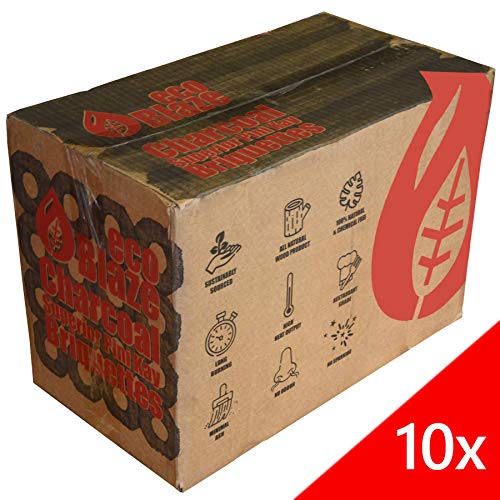 Buy Eco Blaze Charcoal Superior Pini-Kay Briquettes (10) Online at  desertcartKUWAIT