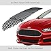 APS Compatible with Ford Fusion 2013-2016 Main Upper Stainless Steel Black 8x6 Horizontal Billet Front Grill Grille Insert F65940J