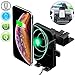 Qi Wireless Car Charger,Fast Charge CD Slot Phone Mount[Universal Air Vent][All Qi-Enable Devices]Phone Holder Compatible for iPhone 8 Plus/X/XS/XR/XS Max and Samsung Galaxy Note9/S10e/S10+ Plus S9/S8