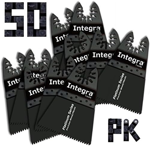 (50 Pcs) Precision Japan Wide Segmented Oscillating Multi Tool Saw Blades for Fein Multimaster Bosch Craftsman Dremel Multi-max (excludes Dremel MM40 &amp; MM45) Ridgid Chicago Wood