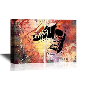 Shoes on Abstract Background