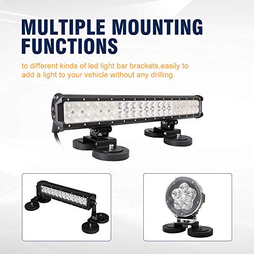 Samman Base LED Light Bar Mounting Brackets Windshield