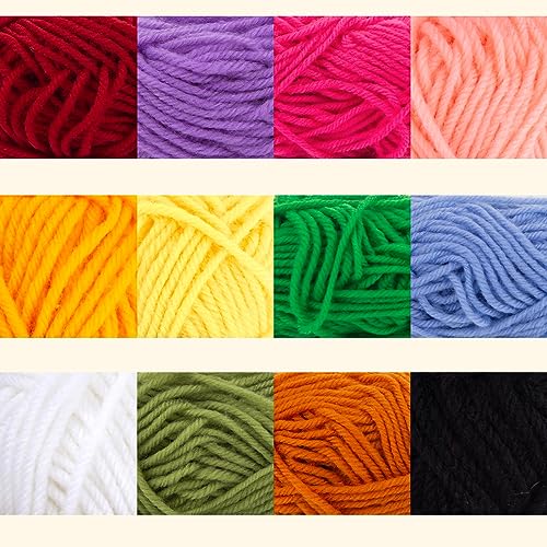 Shindel 27PCS Knitting Loom Set, Round Knitting Loom Kit Knitting Supplies with 20 Yarn Skeins for DIY Crafting Yarn Crochet Knitting