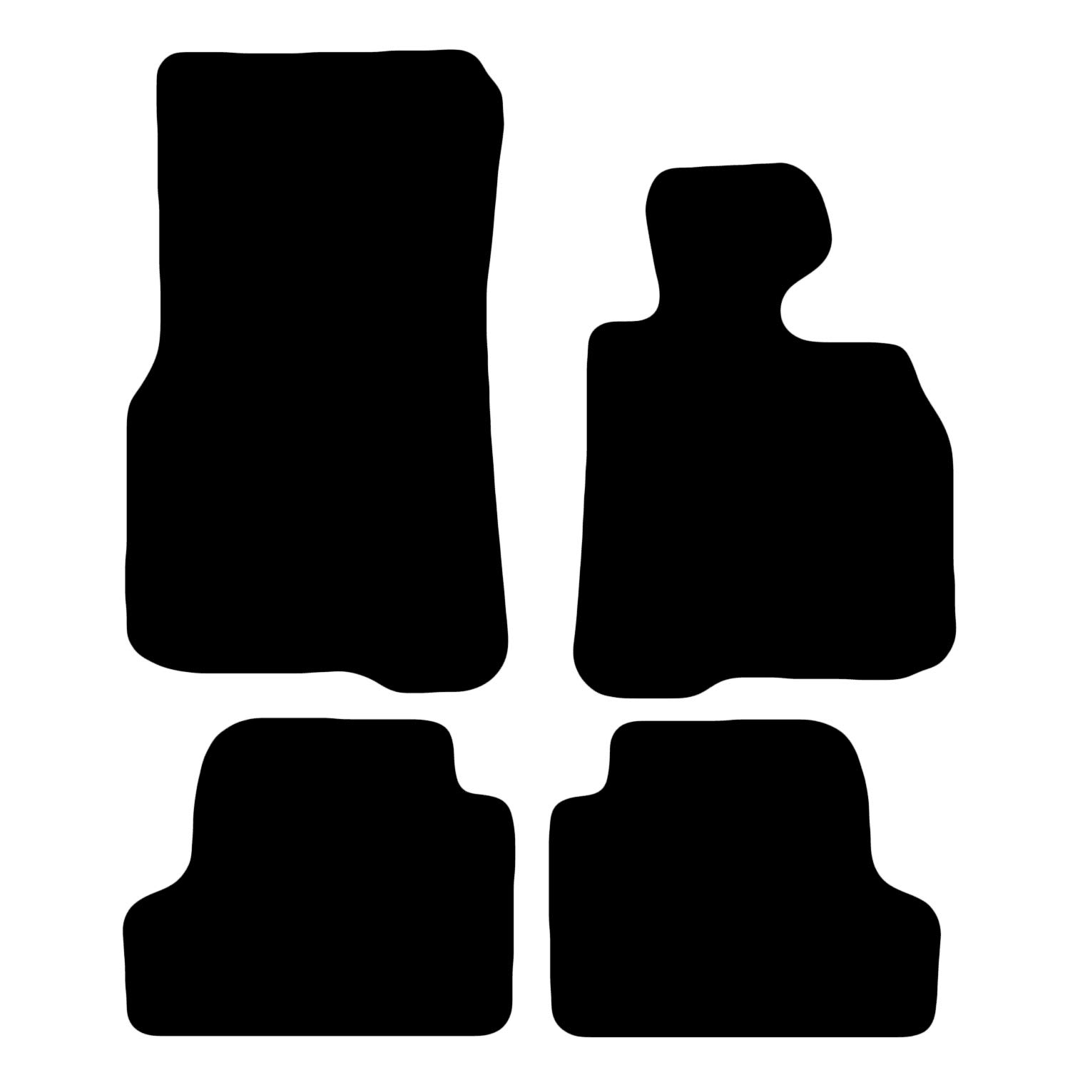 Carsio Carpet Car Mats For BMW 4 Series Coupe F32 4 Piece Set Tailored Fit Floor Mat Complete Accessory Black Custom Fitted - All Weather, Anti-Slip Backing & Black Trim