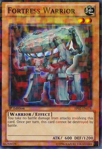 Yu-Gi-Oh! - Fortress Warrior (BP02-EN078) - Battle Pack 2: War of the Giants - 1st Edition - Mosaic Rare