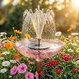 AISITIN 2.5W Outdoor Floating Solar Fountain with 6 Nozzles view 10
