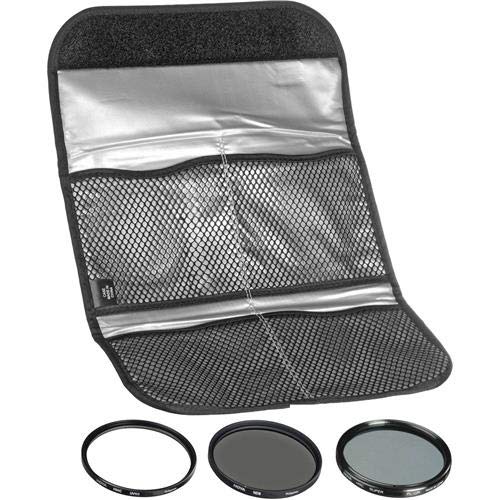 Hoya 77mm (HMC UV/Circular Polarizer / ND8) 3 Digital Filter Set with Pouch