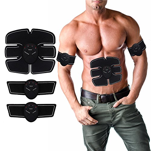 Muscle Toner, Potok Abdominal Toning Belt, EMS Abs Trainer Wireless Body Gym Workout Home Office Fitness Equipment For Abdomen/Arm/Leg Training Men Women - Thumbnail 6