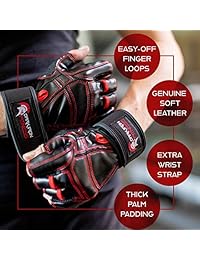 Guantes de entrenamiento para levantamiento de pesas   Guantes de gimnasio para levantamiento de pesas para hombres y mujeres   Agarres protectores extra suaves para un cómodo agarre de entrenamiento con cierre en la muñeca