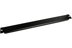 StarTech.com BLANKB1 1U Rack Blank Panel for 19-Inch Server Racks and Cabinets (Black), black powder coat