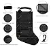 Tactical Christmas Stocking Bag Military Dump Drop Magazine Storage Bag EDC Molle Pouch for Christmas Ornament Decoration Gifts for Veterans Military Patriotic and Outdoorsy People Black