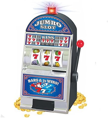 VKOPA Slot Machine Piggy Bank Creative Storage Tanks Holiday Gift Christmas Gift Money Boxes (blue)