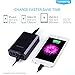 Lumsing 40W 5-Port USB Intelligent Fast Charging Hub for Andorid and iOS Devices - Black