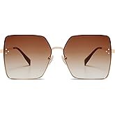 SOJOS Trendy Square Sunglasses Womens Big Oversized Designer Style UV Protection Sunnies Shades Lunettes de Soleil SJ1170