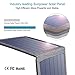 CHOETECH Solar Charger, 14W Solar Panel Phone Charger Waterproof Foldable Camping Charger Compatible iPhone Xs Max/XS/X/8, Galaxy S10/S10+, Other Smartphones, iPad, Camera, Bluetooth Speaker and More