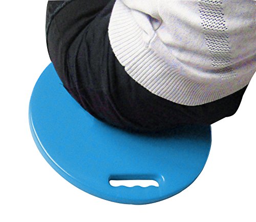 Hongwo Thick NBR Foam Waterproof Round Gardening Kneeling Cushion Pad Kneeler Mat for Baby Bath, Work Kneel Mat for Exericising, Prayer-13"x13"x0.8"-Light Blue - Thumbnail 6