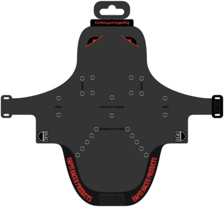 Rapid Racer Products RRP Enduroguard Front Mudguard - Red, Large/Fender