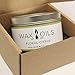 Wax and Oils Soy Wax Aromatherapy Scented Candles (Floral Citrus) 8 Ounces. Single