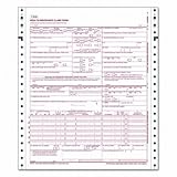 TOPS Cms-1500 Claim Forms Without Sensor Bar, Continuous 1-Part, 3,000 per Carton (50122RV)