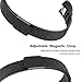Vancle For Fitbit Alta HR Band/Alta Band, Fitbit Alta Accessories Replacement bands Metal Wristband Band Strap with Magnetic Closure Clasp for Fitbit Alta HR/Fitbit Alta(Black, Small)