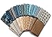 10 Fat Quarters - Edyta Sitar Something Blue - Assorted Flowers Floral Quality Quilters Cotton Fabric Fat Quarter Bundle M227.09