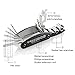Z ZANMAX 16 in 1 Multi-Function Bicycle Repair Tool Kit, Bike Cycling Mechanic Fix Hand Tools Tire Patch Folding Multitool with 3 pcs Tire Pry Bars Rods, Case Bag