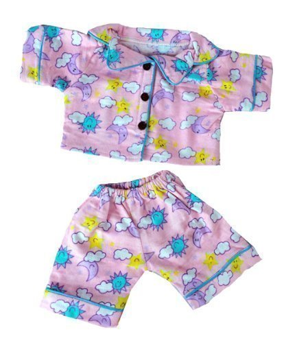 Pink "Sunny Days" PJs / Teddy bear clothes to fit 14"-18" Build a Bear / Bear Factory