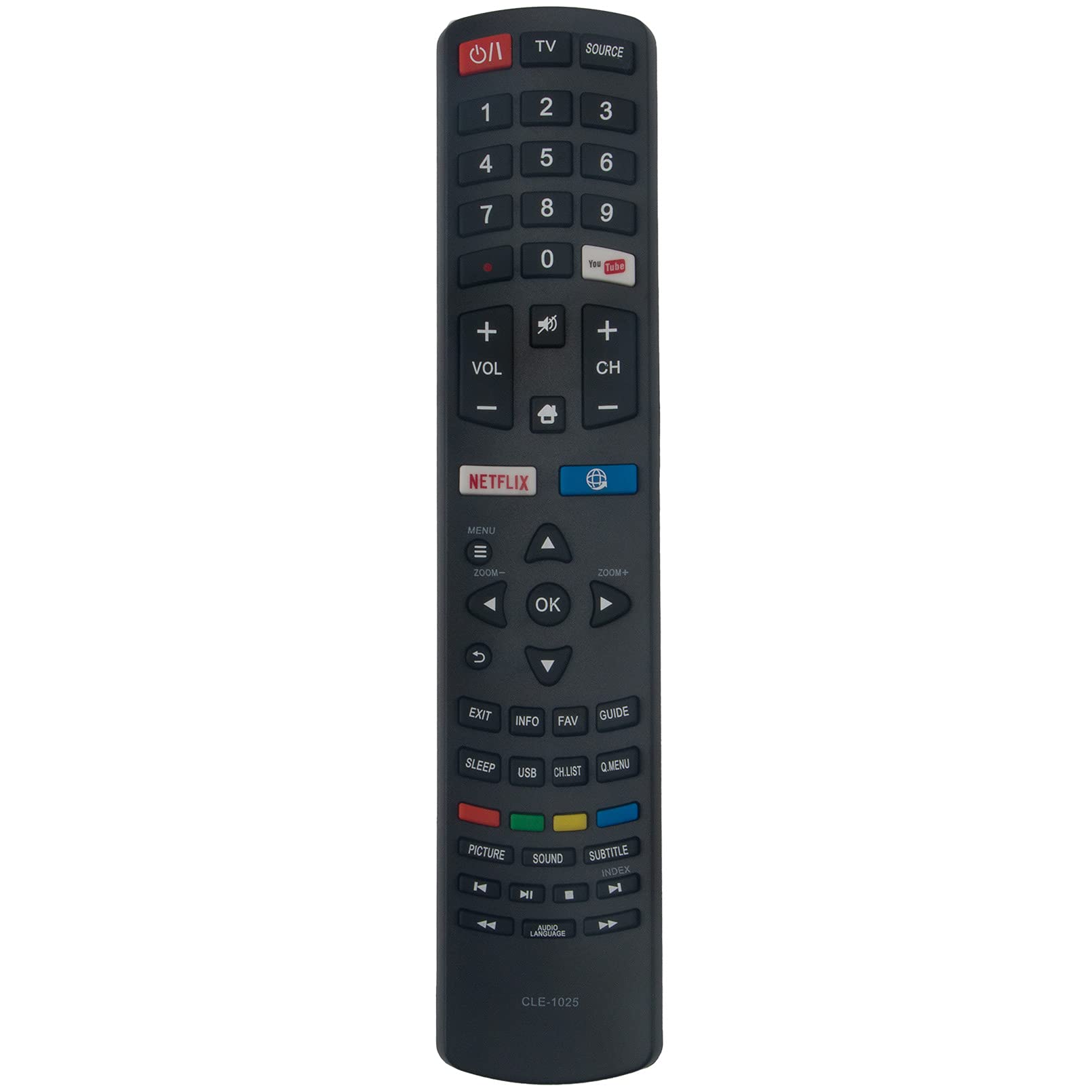 New CLE-1025 Replace Remote Control - VINABTY CLE1025 Remote Control Replacement fit for HITACHI Smart LCD LED HDTV TV CLE 1025 Remote Controller