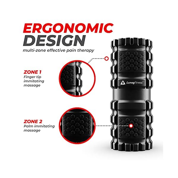LunagFitness-Foam-Roller-Set-2-in-1-Deep-Tissue-Foam-Roller-Set-includes-2-Massage-Balls-and-Resistance-Band-for-fitness-recovery-yoga-and-pilates-Bonus-Carry-Bag-included LunagFitness Foam Roller Set 2 in 1 Deep Tissue Foam Roller Set includes 2 Massage Balls and Resistance Band for fitness…